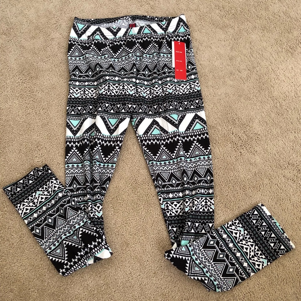 Hot Kiss Leggings Teal One Size Fits All